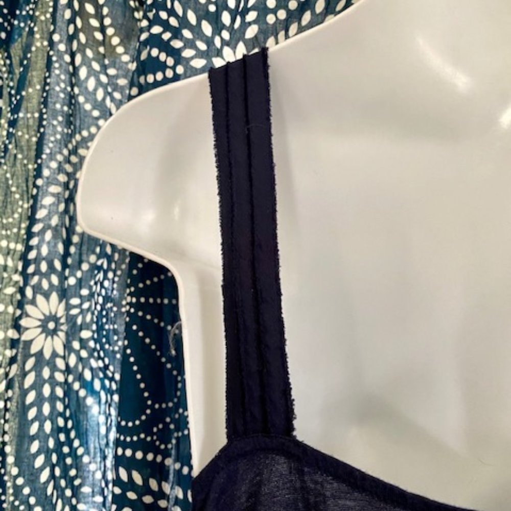 Express Navy Blue Ruffle Tank - Picture 5 of 10